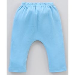 Babyhug Cotton Knit Full Length Striped Pack Of 3 - Blue Orange