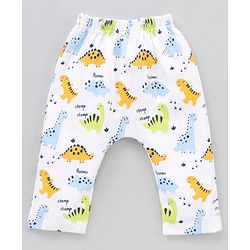 Babyhug Cotton Knit Full Length Striped Pack Of 3 - Green