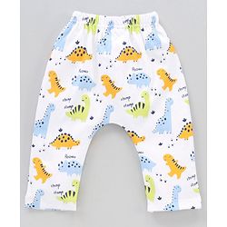 Babyhug Cotton Knit Full Length Striped Pack Of 3 - Green