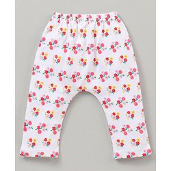 Babyhug Full Length Diaper Pants Multiprint Pack of 3 - Multicolor
