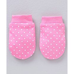 Babyhug 100% Cotton Mittens Striped & Floral Print Pack Of 5 - Multicolor
