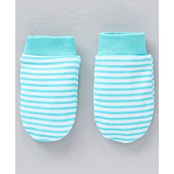 Babyhug 100% Cotton Mittens Striped & Lemon Print Pack Of 3 - Multicolor