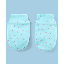 Babyhug 100% Cotton Mittens Star Print Pack Of 5 - Multicolour