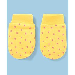 Babyhug 100% Cotton Mittens Star Print Pack Of 5 - Multicolour