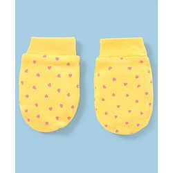 Babyhug 100% Cotton Mittens Star Print Pack Of 5 - Multicolour