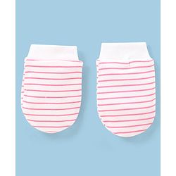 Babyhug 100% Cotton Mittens Star Print Pack Of 5 - Multicolour