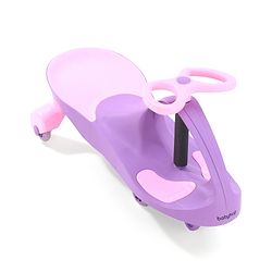Babyhug Champion Kids Swing Car With LED Wheels - Purple Pink