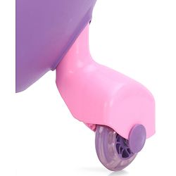 Babyhug Champion Kids Swing Car With LED Wheels - Purple Pink