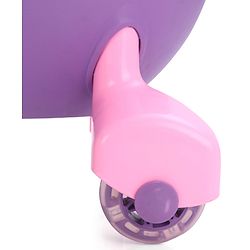 Babyhug Champion Kids Swing Car With LED Wheels - Purple Pink