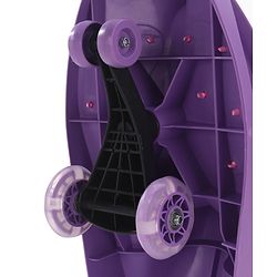 Babyhug Champion Kids Swing Car With LED Wheels - Purple Pink