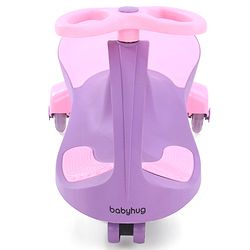 Babyhug Champion Kids Swing Car With LED Wheels - Purple Pink