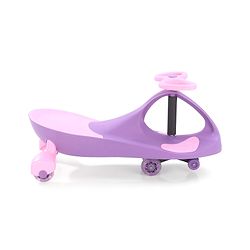 Babyhug Champion Kids Swing Car With LED Wheels - Purple Pink