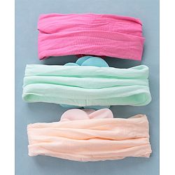 Babyhug Headbands Free Size Pack of 3 - Multicolor