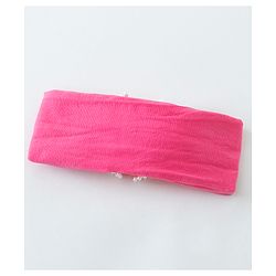 Babyhug Free Size Head Band with Bow Applique  Set of 2 - Yellow & Pink