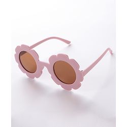 Babyhug Free Size Headband With Flower Applique & Sunglasses - Purple