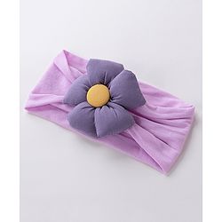 Babyhug Free Size Headband With Flower Applique & Sunglasses - Purple