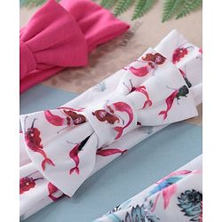 Babyhug Free Size Headbands  with Bow Applique Pack of 3 - Multicolour