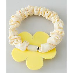 Babyhug Rubber Bands & Scrunchies Sets Pack of 10 - Yellow & Dark Pink