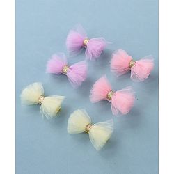 Babyhug Bow & Butterfly Clips -Multicolor