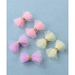Babyhug Bow & Butterfly Clips -Multicolor