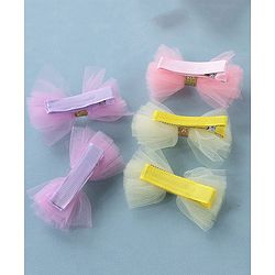 Babyhug Bow & Butterfly Clips -Multicolor
