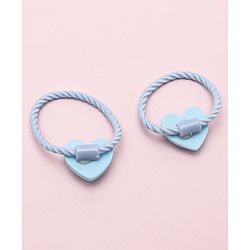 Babyhug Heart Shape Rubber Bands Pack Of 10 - Multicolor