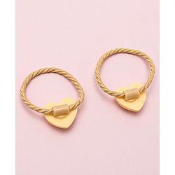 Babyhug Heart Shape Rubber Bands Pack Of 10 - Multicolor
