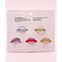 Babyhug Heart Shape Rubber Bands Pack Of 10 - Multicolor