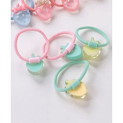 Babyhug Strawberry Rubber Bands Pack Of 10 -  Multicolor