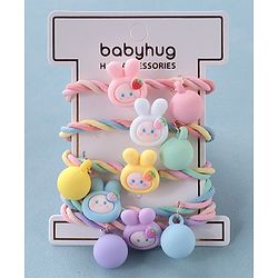 Babyhug  Free Size Fruits Rubber Bands Set of 5 -  Multicolor