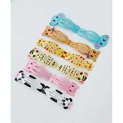 Babyhug Free Size Hair Clips Pack of 12- Multicolor