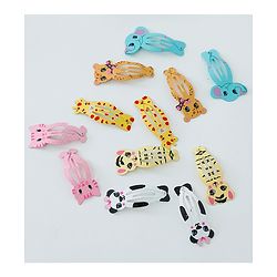 Babyhug Free Size Hair Clips Pack of 12- Multicolor