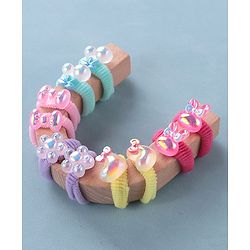 Babyhug Rubber Bands & Scrunchies Sets Pack of 5 - Multicolour