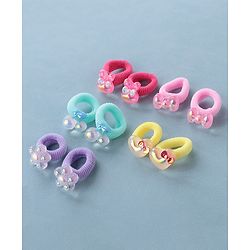 Babyhug Rubber Bands & Scrunchies Sets Pack of 5 - Multicolour