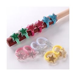 Babyhug  Free Size Star Rubber Bands  Set of 12 -  Multicolor