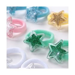 Babyhug  Free Size Star Rubber Bands  Set of 12 -  Multicolor