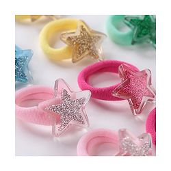 Babyhug  Free Size Star Rubber Bands  Set of 12 -  Multicolor