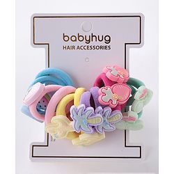 Babyhug Free Size Fruits Rubber Bands Set of 12- Multicolor
