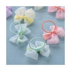 Babyhug Free Size Bow Rubber Bands  Set of 10 -  Multicolor