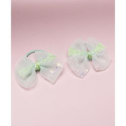 Babyhug Free Size Bow Rubber Bands  Set of 10 -  Multicolor