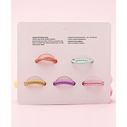 Babyhug Free Size Bow Rubber Bands  Set of 10 -  Multicolor