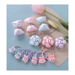 Babyhug Hair Bands & Hair Pins Pack of 12 - Multicolor