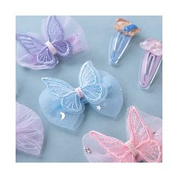 Babyhug  Free Size Bear Hair  Clips & Bow Rubber bands Sets of 9 - Multicolor
