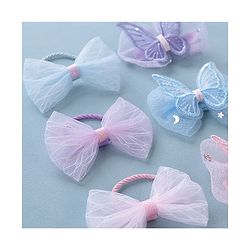 Babyhug  Free Size Bear Hair  Clips & Bow Rubber bands Sets of 9 - Multicolor