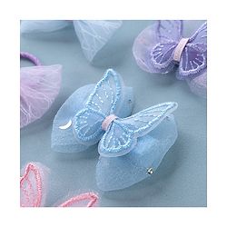 Babyhug  Free Size Bear Hair  Clips & Bow Rubber bands Sets of 9 - Multicolor