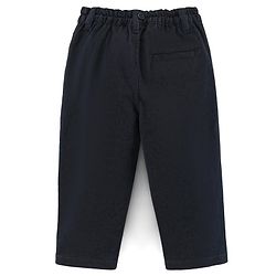 Babyhug Full Length Trouser with Suspenders - Navy Blue