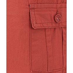 Babyhug 100% Cotton Woven Full Length Solid Joggers Pant - Red