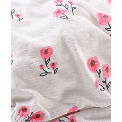 Babyhug 100% Cotton Knit Anti-Bacterial Panties Striped Floral & Polka Dots Print Pack of 3 - Pink Grey