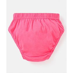 Babyhug 100% Cotton Antibacterial Fruit Printed Panties Pack of 5 - Pink Yellow & Blue