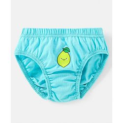 Babyhug 100% Cotton Antibacterial Fruit Printed Panties Pack of 5 - Pink Yellow & Blue